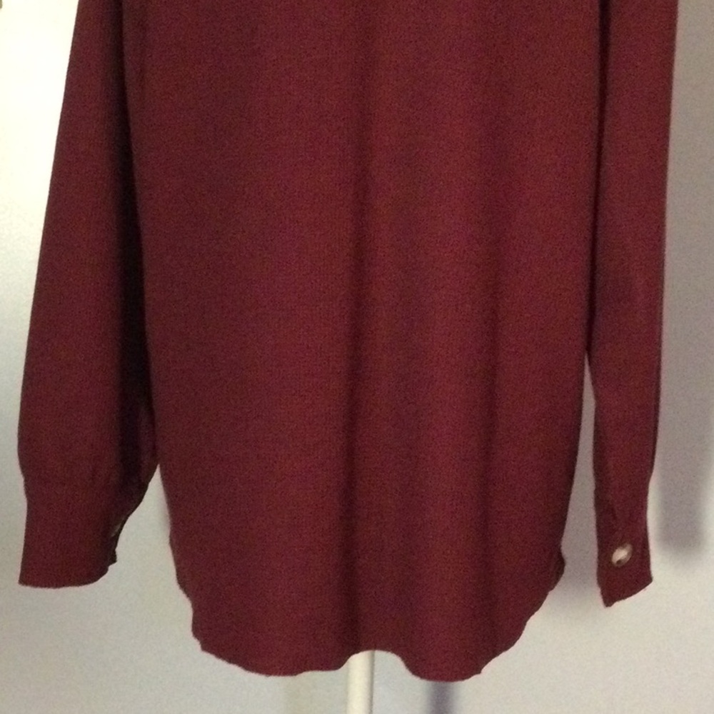 Burgundy Button-Down Shirt - Picture 6 of 10